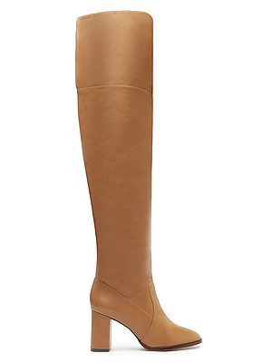 Terrance Leather Over-The-Knee Boots