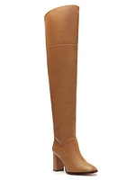 Terrance Leather Over-The-Knee Boots