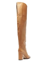 Terrance Leather Over-The-Knee Boots