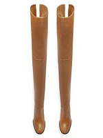 Terrance Leather Over-The-Knee Boots