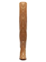 Terrance Leather Over-The-Knee Boots
