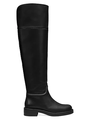 Celia Leather Over-The-Knee Boots