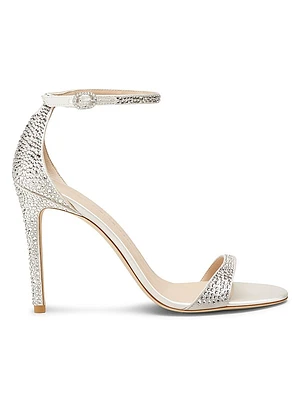 Nudist Shine 100MM Crystal Sandals