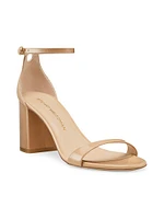 Nudist Block 75MM Patent Leather Sandals