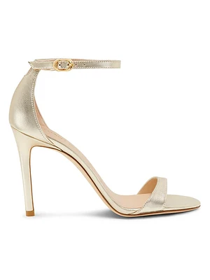 Nudist II 100MM Metallic Leather Sandals