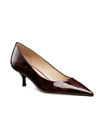Stuart Power 50MM Gloss Tortoise Pumps