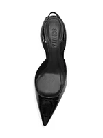 Paola 65MM Leather Mid-Heel Pumps