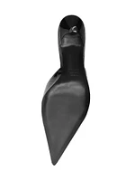 Paola 65MM Leather Mid-Heel Pumps