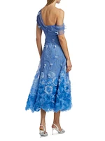 Meredith Floral One-Shoulder Cocktail Dress