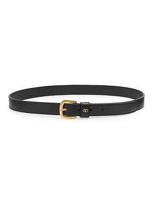 VLogo Signature Belt Shiny Calfskin 25MM