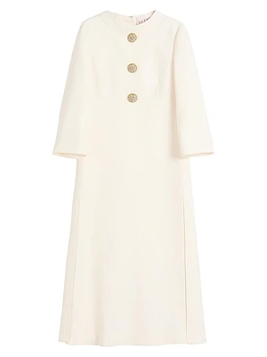 Crepe Couture Midi Dress