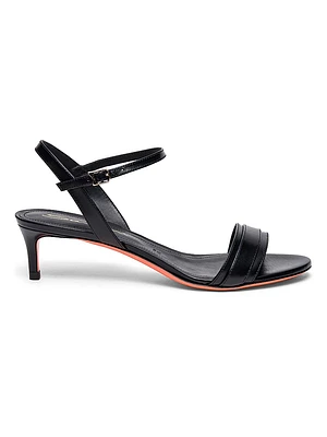 Sirolo 45MM Leather Kitten-Heel Sandals