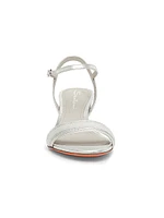 Sirolo 45MM Metallic Leather Kitten-Heel Sandals