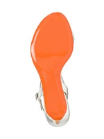 Sirolo 45MM Metallic Leather Kitten-Heel Sandals