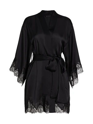 Giselle Silk & Lace Robe