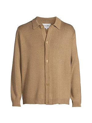 Dreamweaver Cotton Knit Button-Front Cardigan