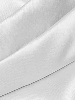 Satin Pleated One-Shoulder Gown