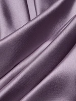 Gathered Satin Strapless Gown