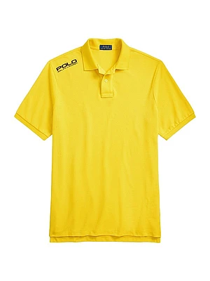 Logo Mesh Polo Shirt