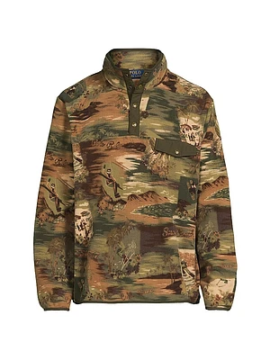 Sea-To-Ski Camo Fleece Hybrid Pullover