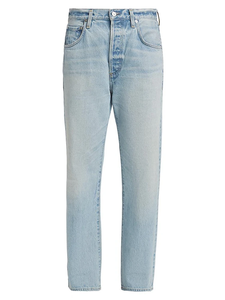 Baretta Mid-Rise Straight-Leg Jeans