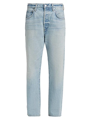Baretta Mid-Rise Straight-Leg Jeans