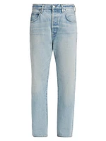 Baretta Mid-Rise Straight-Leg Jeans