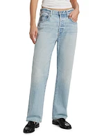 Baretta Mid-Rise Straight-Leg Jeans