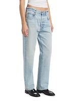 Baretta Mid-Rise Straight-Leg Jeans