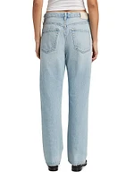 Baretta Mid-Rise Straight-Leg Jeans