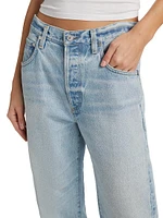 Baretta Mid-Rise Straight-Leg Jeans