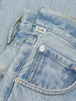 Baretta Mid-Rise Straight-Leg Jeans