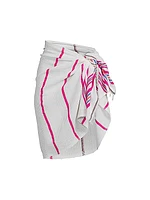 Lema Striped Fringed Cotton-Blend Sarong