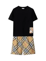 Baby Boy's, Little Boy's & Check Swim Shorts