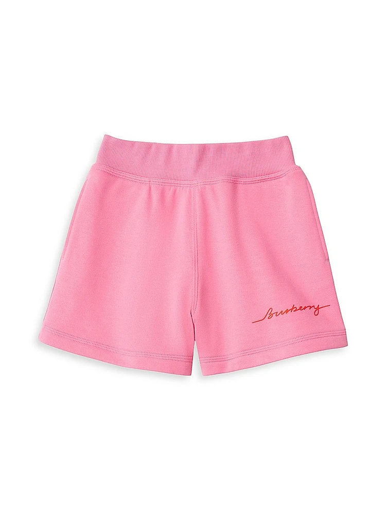 Baby Girl's, Little Girl's & Logo Sweat Shorts