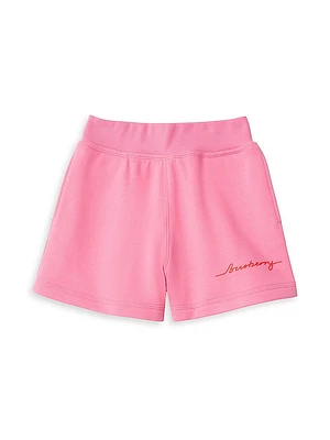 Baby Girl's, Little Girl's & Logo Sweat Shorts