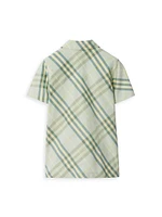 Little Boy's & Check Short-Sleeve Button-Up Shirt