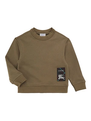 Little Boy's & Logo Crewneck Sweatshirt
