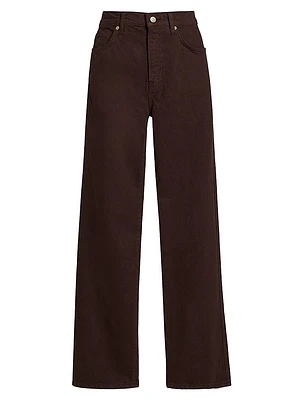 Val Mid-Rise Straight-Leg Jeans