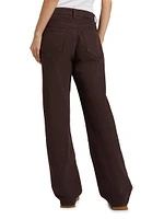 Val Mid-Rise Straight-Leg Jeans