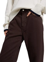 Val Mid-Rise Straight-Leg Jeans