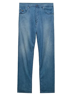 Light Denim Five-Pocket Jeans