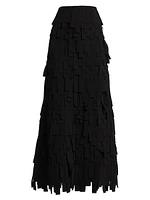 Tiered Rectangle Swatch Maxi Skirt