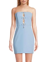 Dakota Crêpe Bow Minidress