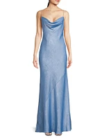 Lola Foiled A-Line Gown