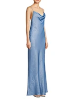 Lola Foiled A-Line Gown