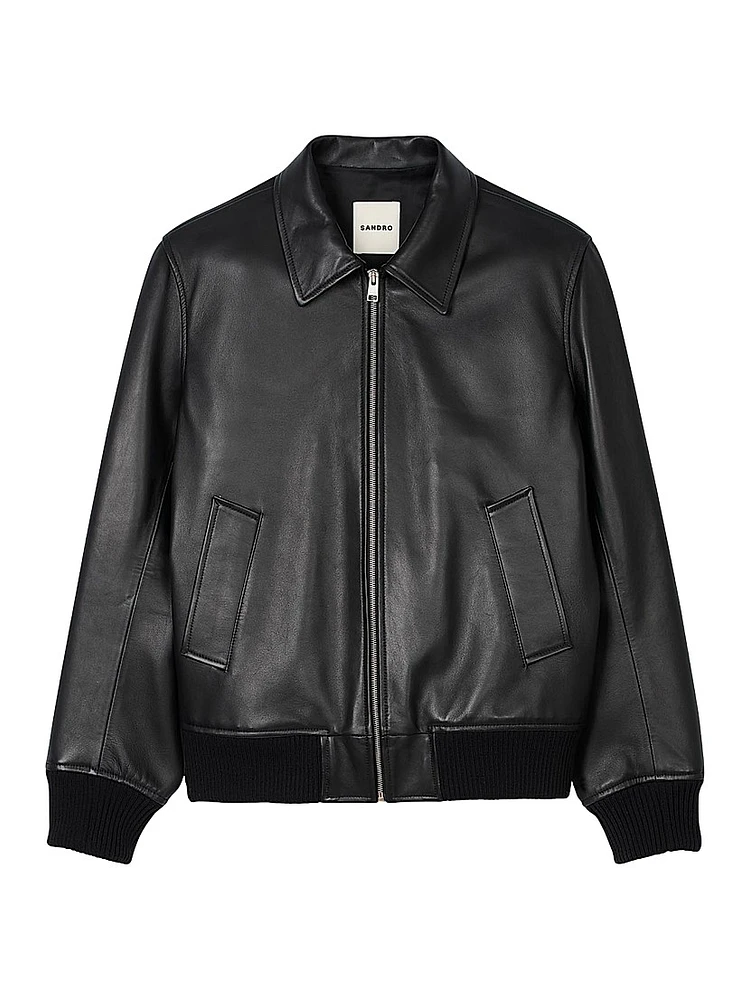 Plain Leather Jacket