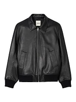 Plain Leather Jacket