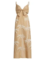 Sea Swirl Bow Midi-Dress