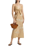 Sea Swirl Bow Midi-Dress